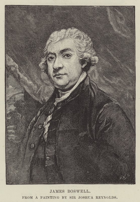 Rycina Jamesa Boswella autorstwa Joshua Reynolds