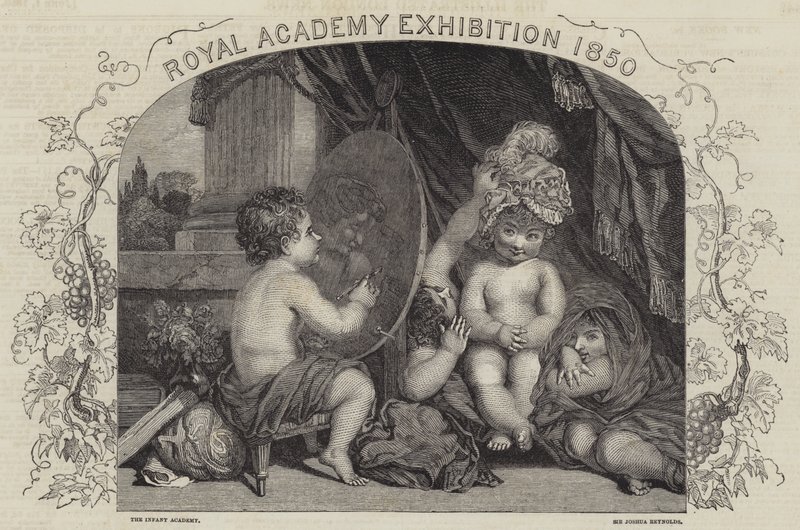 Wystawa Akademii Królewskiej 1850 autorstwa Joshua Reynolds