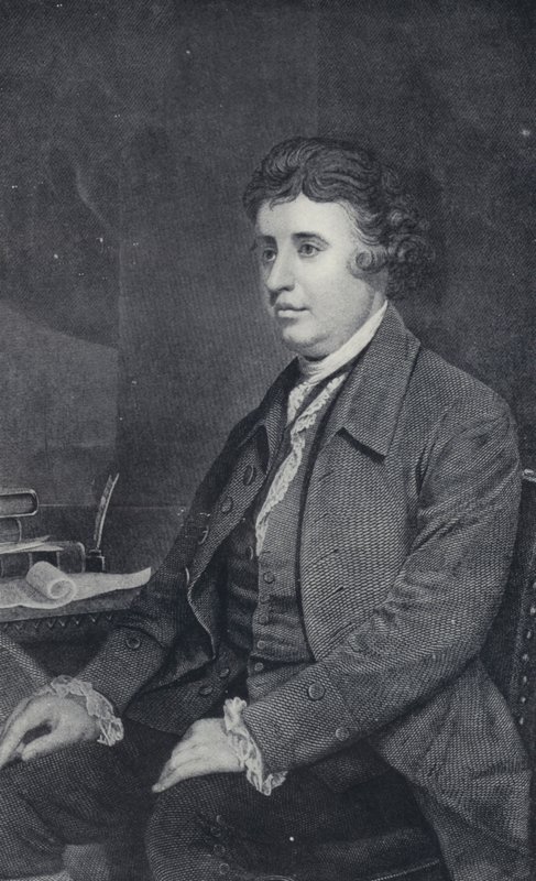 Edmund Burke (zdjęcie czarno-białe) autorstwa Joshua (after) Reynolds