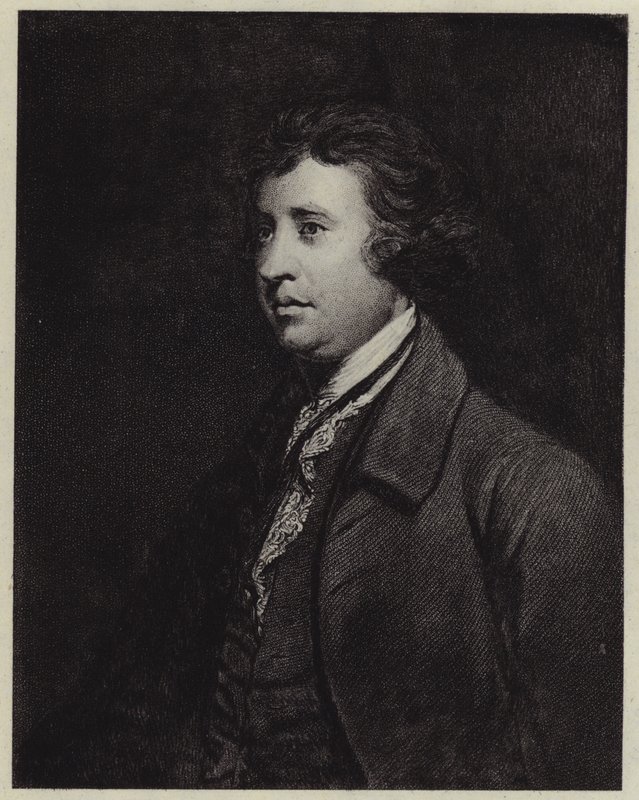 Edmund Burke (lito) autorstwa Joshua (after) Reynolds