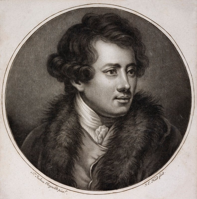 Francesco Bartolozzi, włoski artysta i grafik, jeden z założycieli Brytyjskiej Akademii Królewskiej (grafika) autorstwa Joshua (after) Reynolds