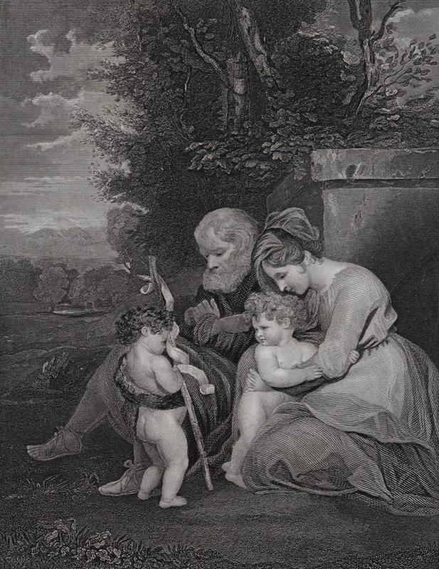 Święta Rodzina (rycina) autorstwa Joshua (after) Reynolds