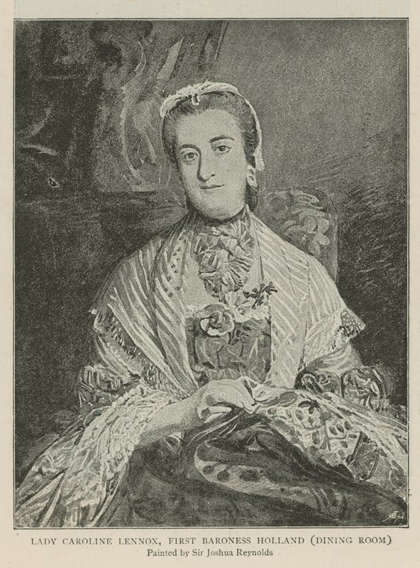 Lady Caroline Lennox, pierwsza baronowa Holandia autorstwa Joshua Reynolds