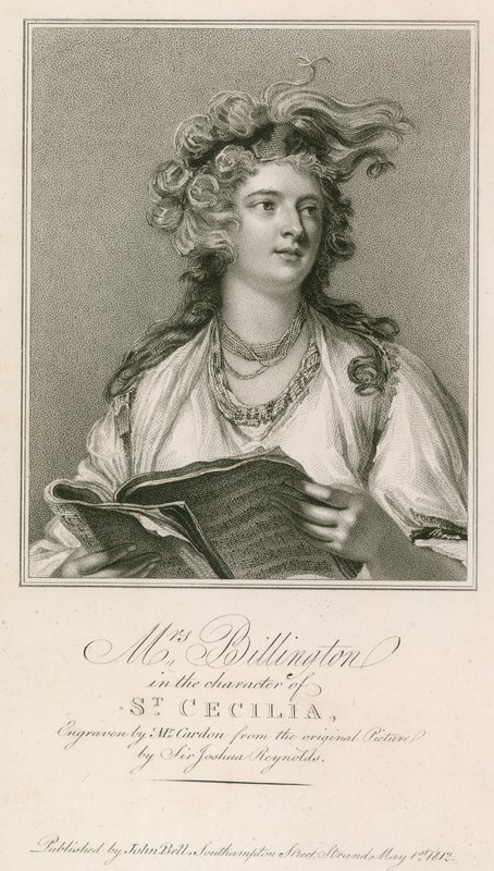 Pani Billington w postaci św. Cecylii autorstwa Joshua Reynolds