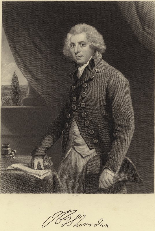Richard Brinsley Sheridan autorstwa Joshua Reynolds