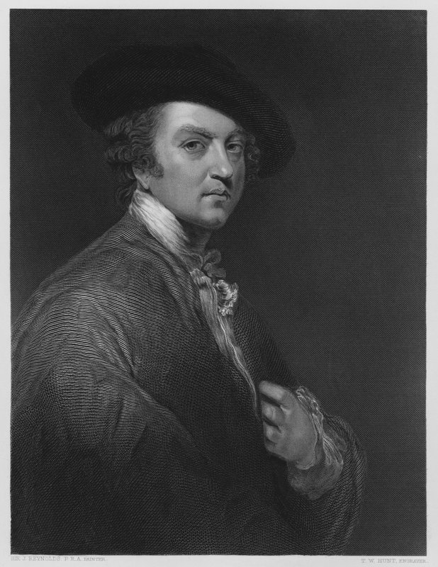 Sir Joshua Reynolds, ze zdjęcia w Galerii Vernon autorstwa Joshua after Reynolds
