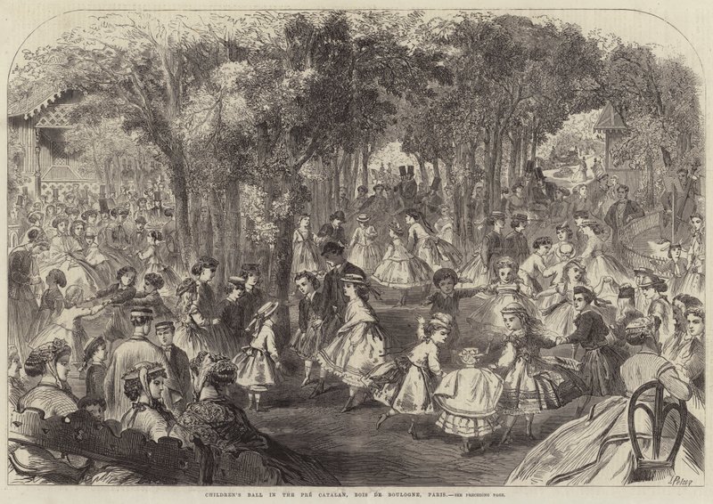 Bal Dziecięcy w Pre Catelan, Bois de Boulogne, Paryż autorstwa Jules Pelcoq