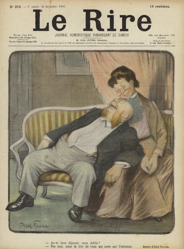 Ilustracja do Le Rire autorstwa Jules Abel Faivre