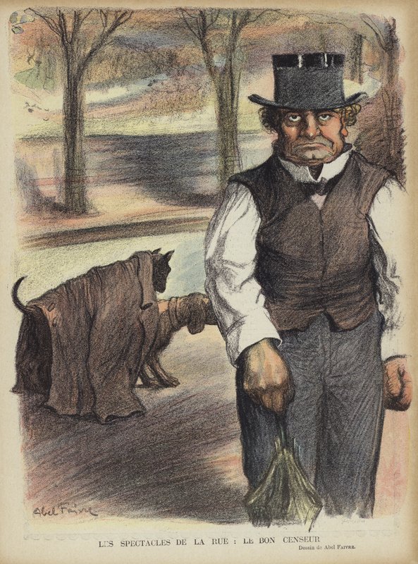 Ilustracja do Le Rire autorstwa Jules Abel Faivre