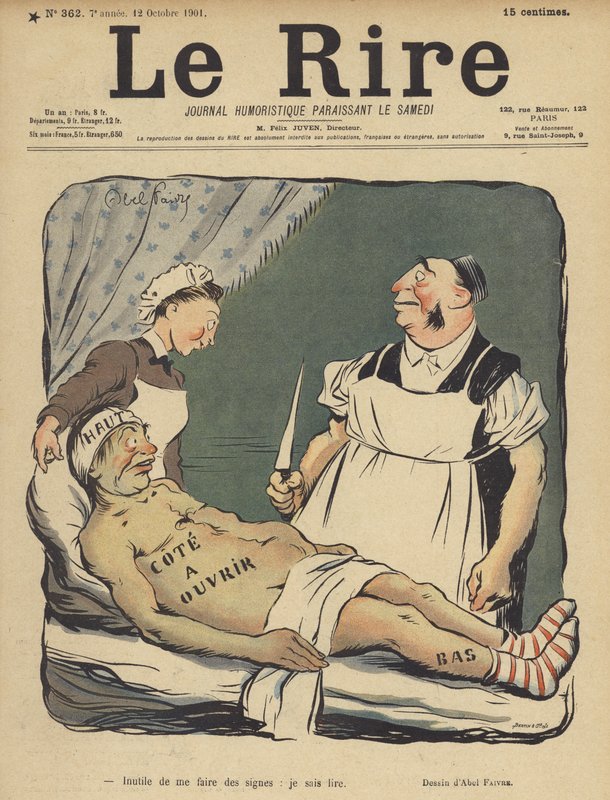 Ilustracja do Le Rire autorstwa Jules Abel Faivre