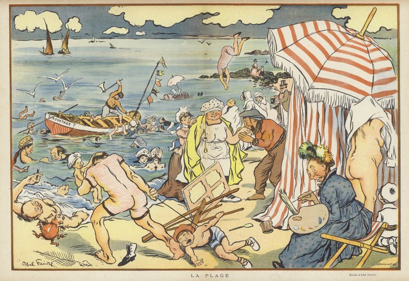 Ilustracja do Le Rire autorstwa Jules Abel Faivre