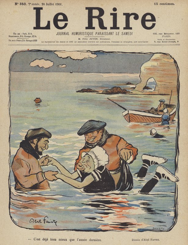 Ilustracja do Le Rire autorstwa Jules Abel Faivre