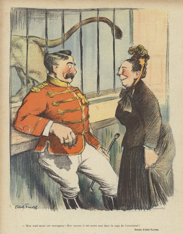 Ilustracja do Le Rire autorstwa Jules Abel Faivre