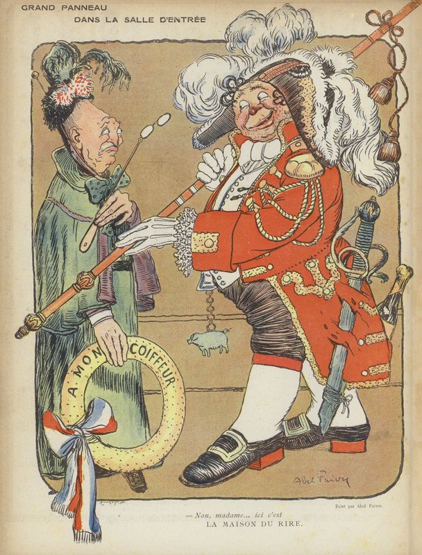 Ilustracja do Le Rire autorstwa Jules Abel Faivre