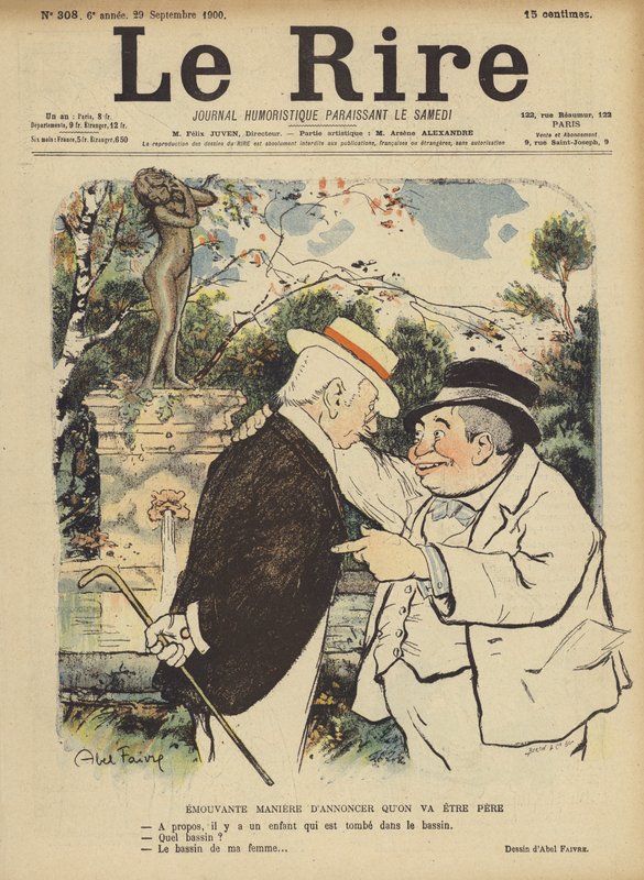 Ilustracja do Le Rire autorstwa Jules Abel Faivre