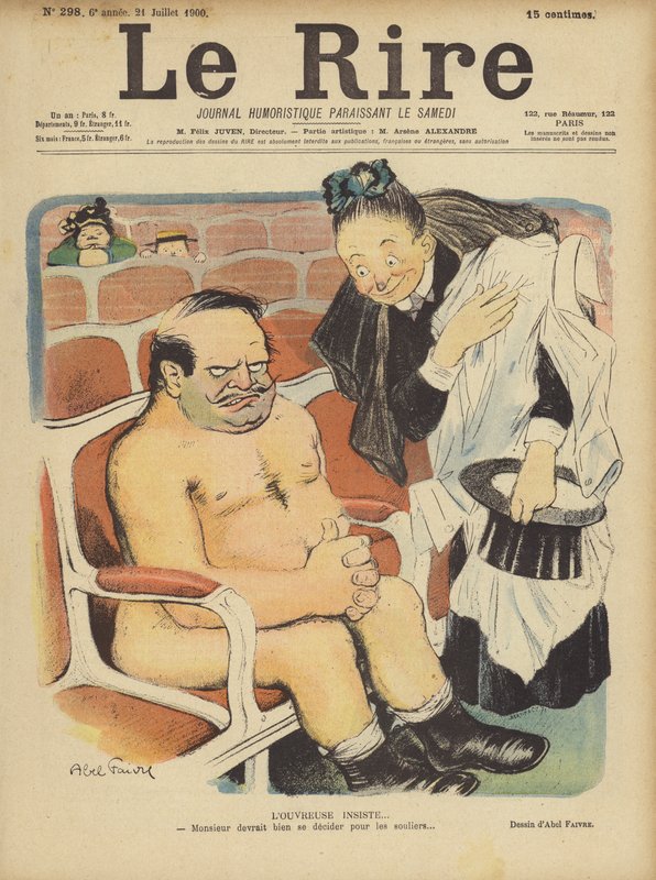 Ilustracja do Le Rire autorstwa Jules Abel Faivre