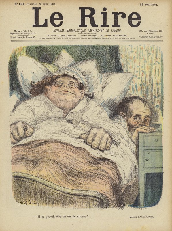 Ilustracja do Le Rire autorstwa Jules Abel Faivre