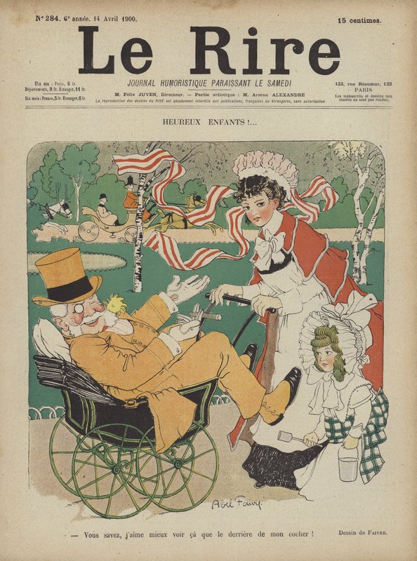 Ilustracja do Le Rire autorstwa Jules Abel Faivre