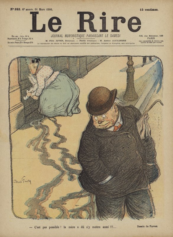 Ilustracja do Le Rire autorstwa Jules Abel Faivre