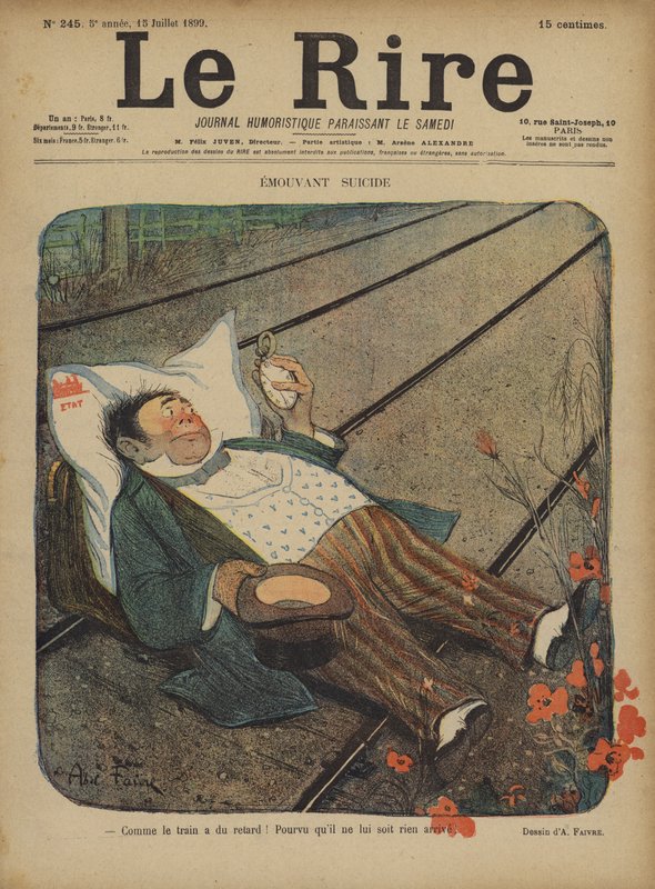 Ilustracja do Le Rire autorstwa Jules Abel Faivre