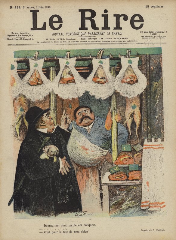 Ilustracja do Le Rire autorstwa Jules Abel Faivre
