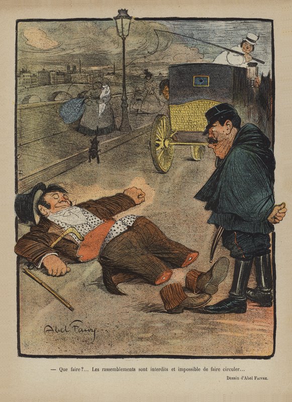 Ilustracja do Le Rire autorstwa Jules Abel Faivre