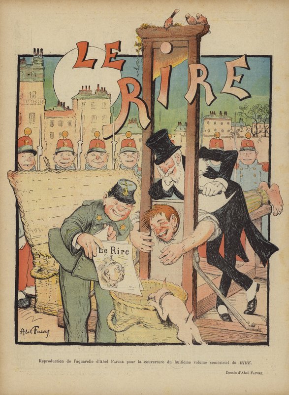 Ilustracja do Le Rire autorstwa Jules Abel Faivre
