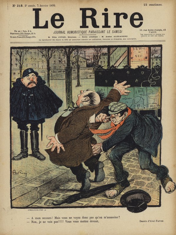 Ilustracja do Le Rire autorstwa Jules Abel Faivre