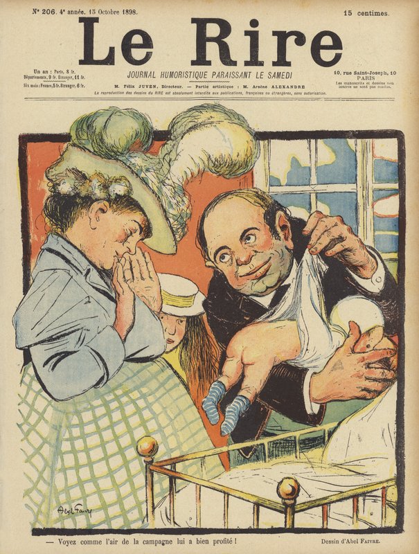 Ilustracja do Le Rire autorstwa Jules Abel Faivre