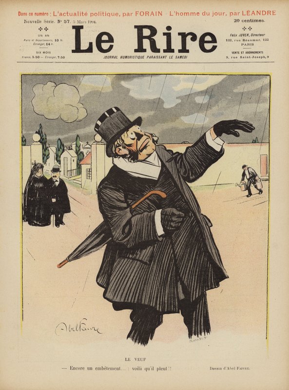 Ilustracja do Le Rire autorstwa Jules Abel Faivre