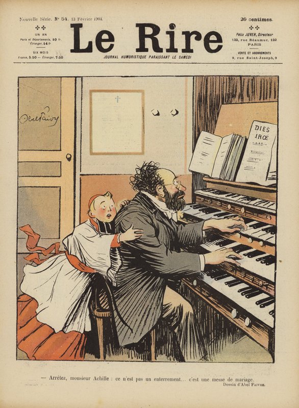 Ilustracja do Le Rire autorstwa Jules Abel Faivre