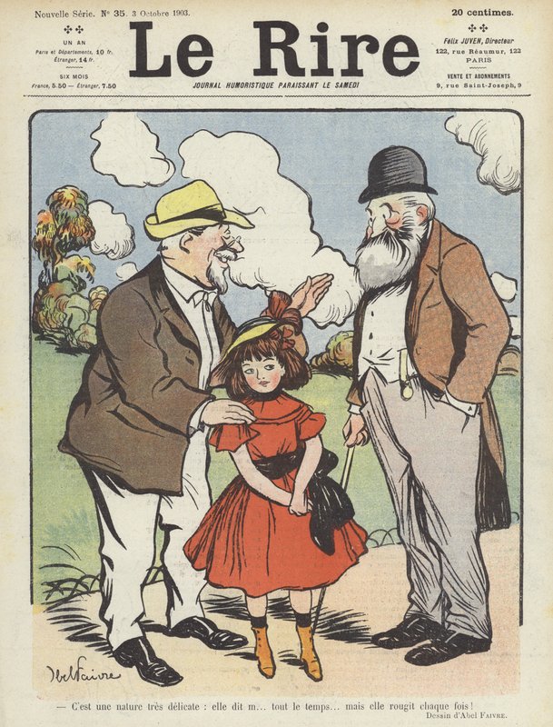 Ilustracja do Le Rire autorstwa Jules Abel Faivre