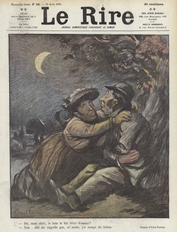 Ilustracja do Le Rire autorstwa Jules Abel Faivre