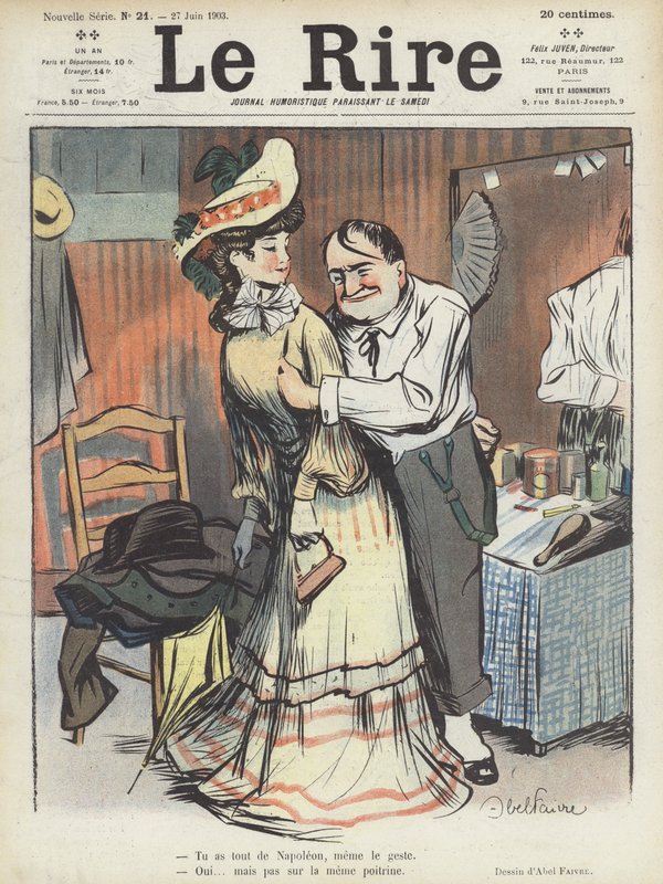 Ilustracja do Le Rire autorstwa Jules Abel Faivre