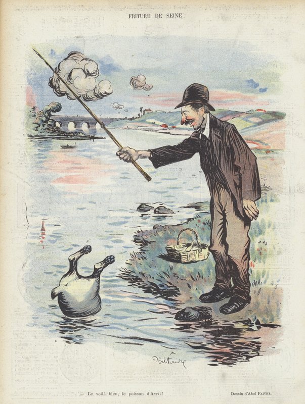 Ilustracja do Le Rire autorstwa Jules Abel Faivre