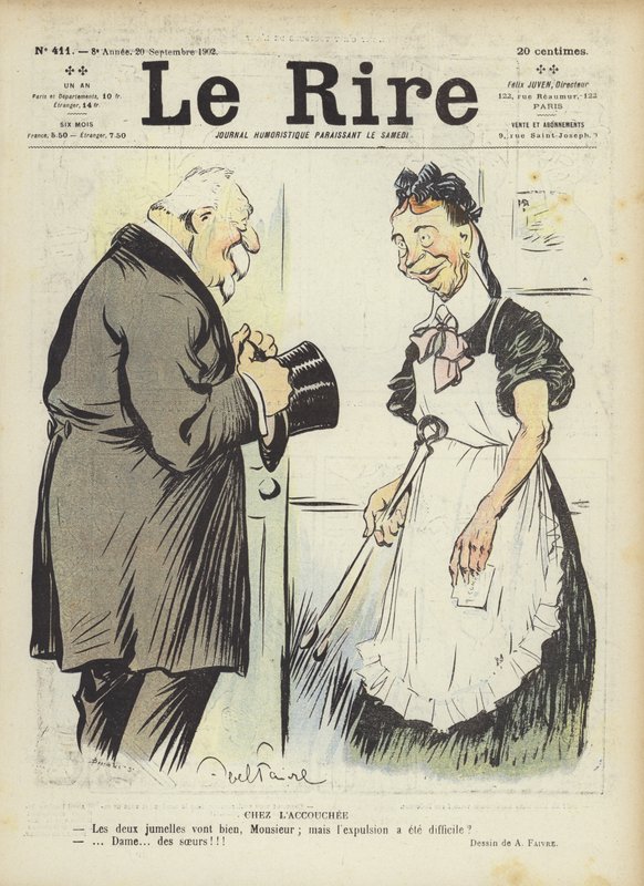 Ilustracja do Le Rire autorstwa Jules Abel Faivre