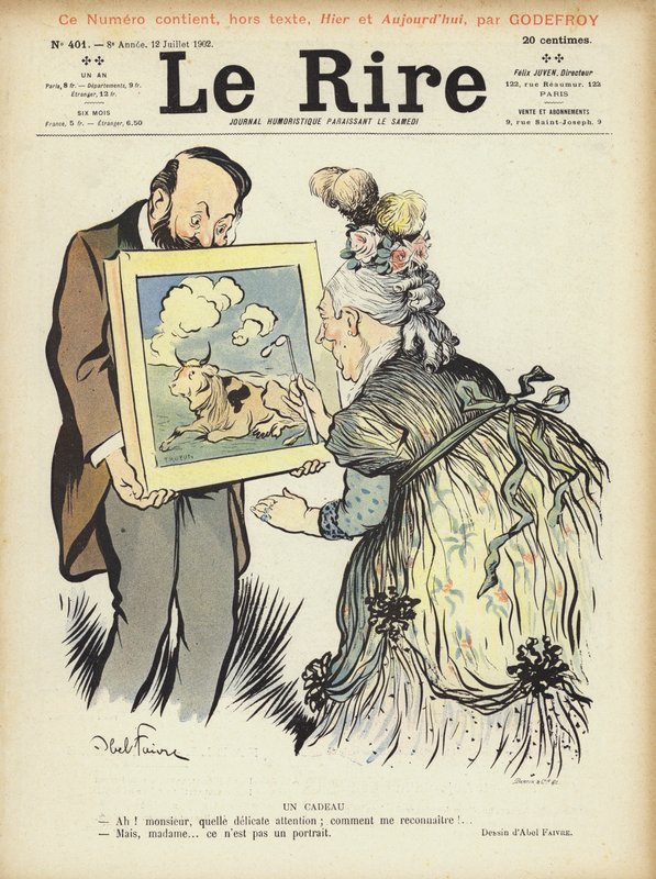 Ilustracja do Le Rire autorstwa Jules Abel Faivre