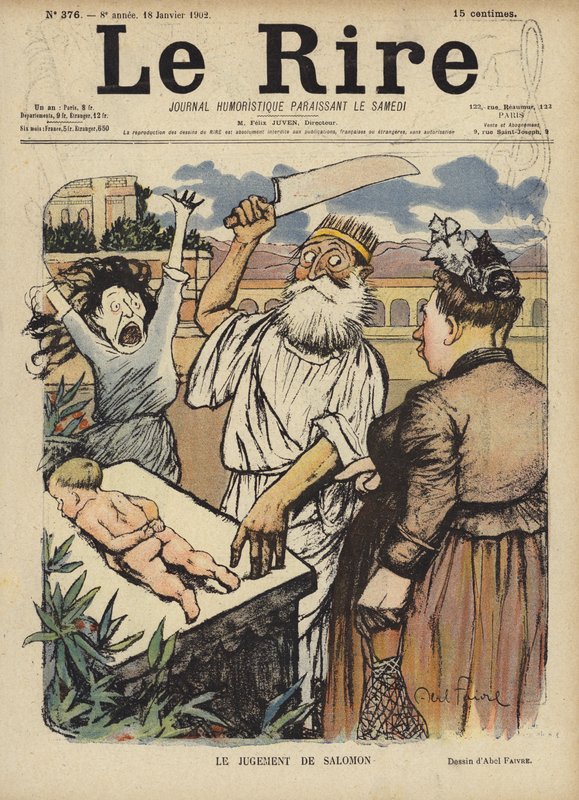 Ilustracja do Le Rire autorstwa Jules Abel Faivre