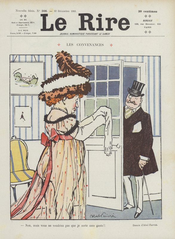 Ilustracja do Le Rire autorstwa Jules Abel Faivre