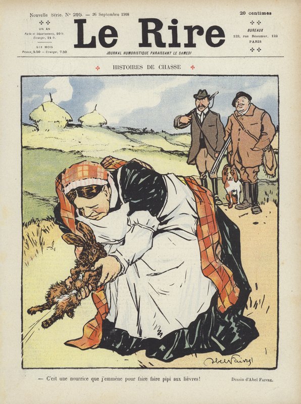 Ilustracja do Le Rire autorstwa Jules Abel Faivre