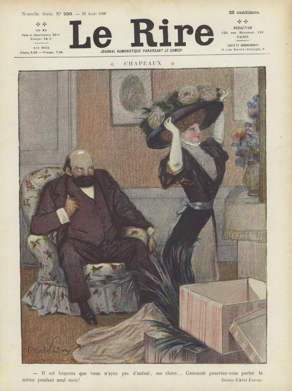 Ilustracja do Le Rire autorstwa Jules Abel Faivre