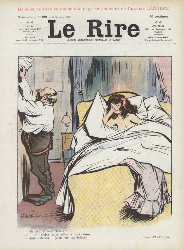 Ilustracja do Le Rire autorstwa Jules Abel Faivre