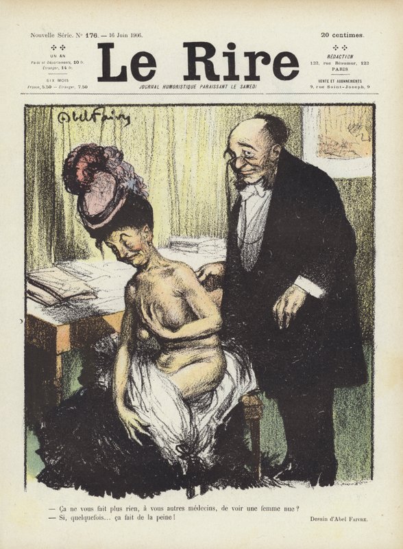 Ilustracja do Le Rire autorstwa Jules Abel Faivre