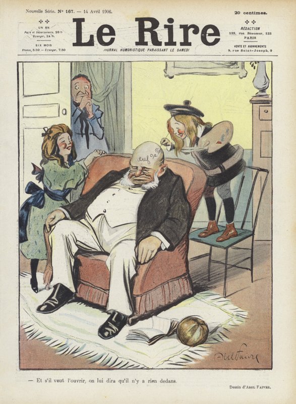 Ilustracja do Le Rire autorstwa Jules Abel Faivre