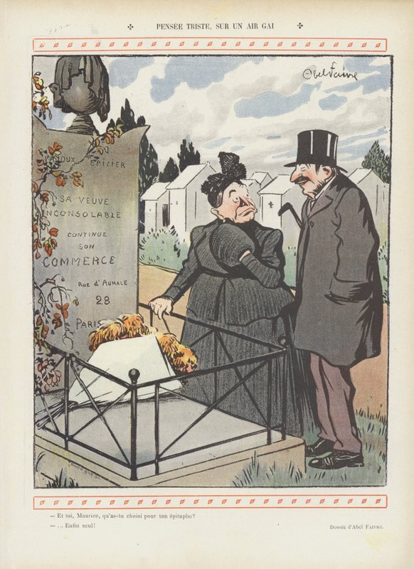 Ilustracja do Le Rire autorstwa Jules Abel Faivre