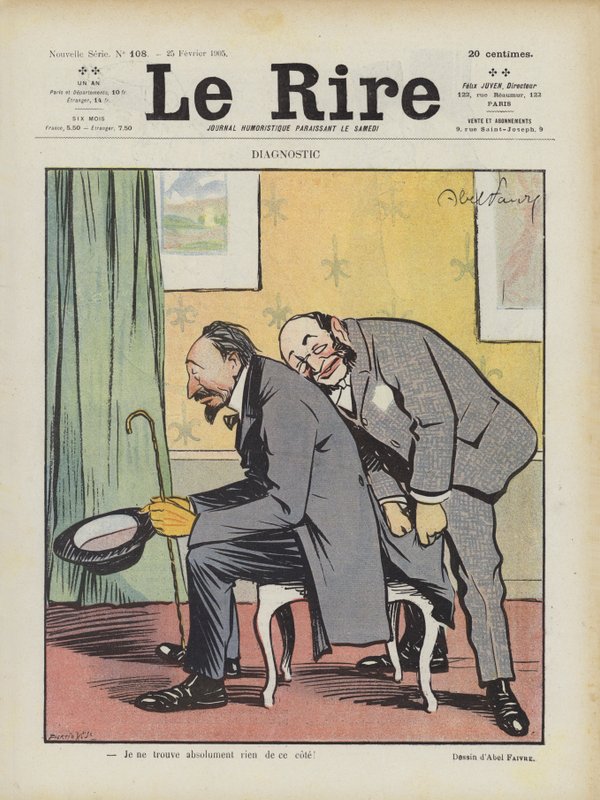 Ilustracja do Le Rire autorstwa Jules Abel Faivre