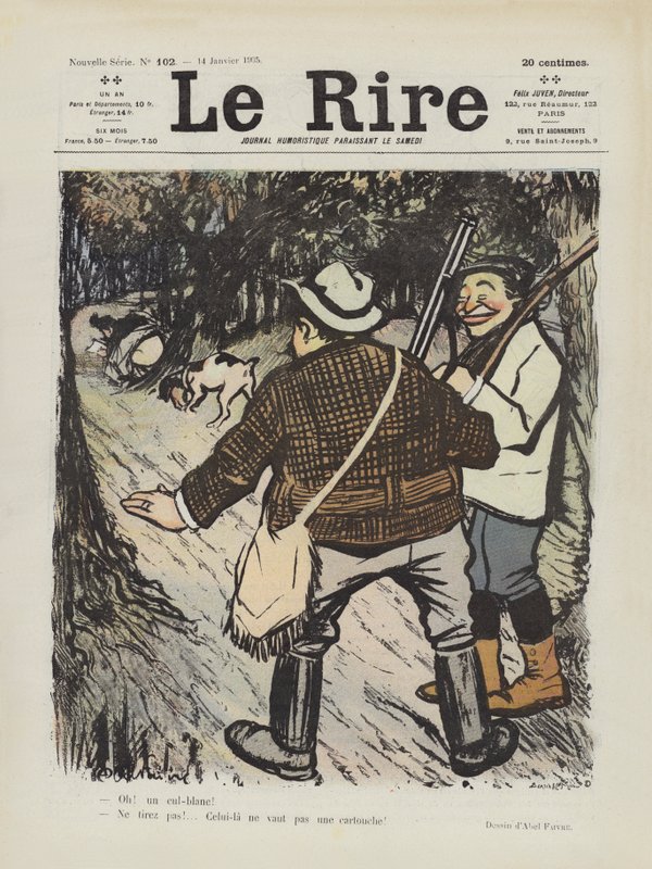 Ilustracja do Le Rire autorstwa Jules Abel Faivre