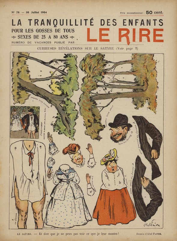 Ilustracja do Le Rire autorstwa Jules Abel Faivre