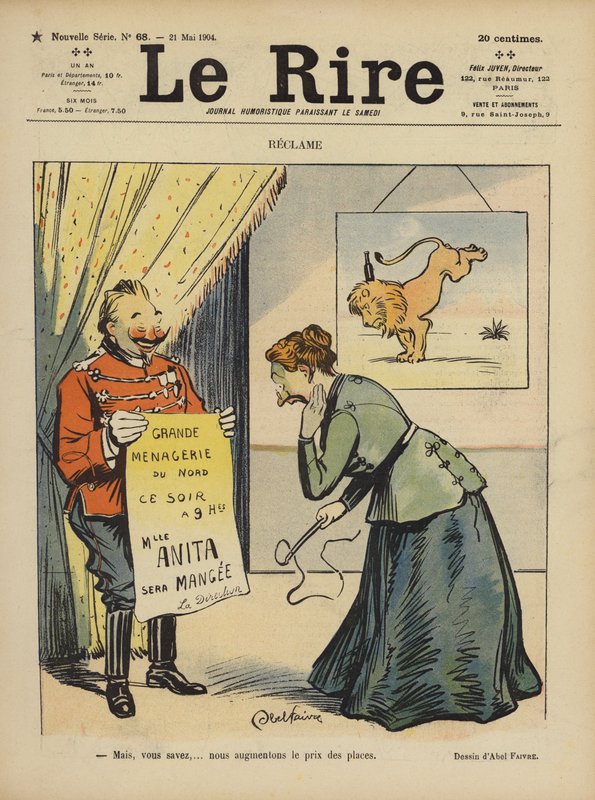 Ilustracja do Le Rire autorstwa Jules Abel Faivre