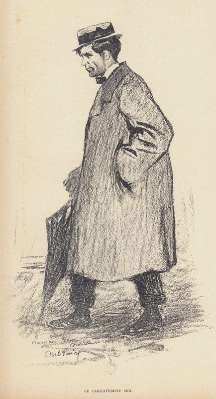 Sem (Georges Goursat) (1863-1934), francuski karykaturzysta (lito) autorstwa Jules Abel Faivre